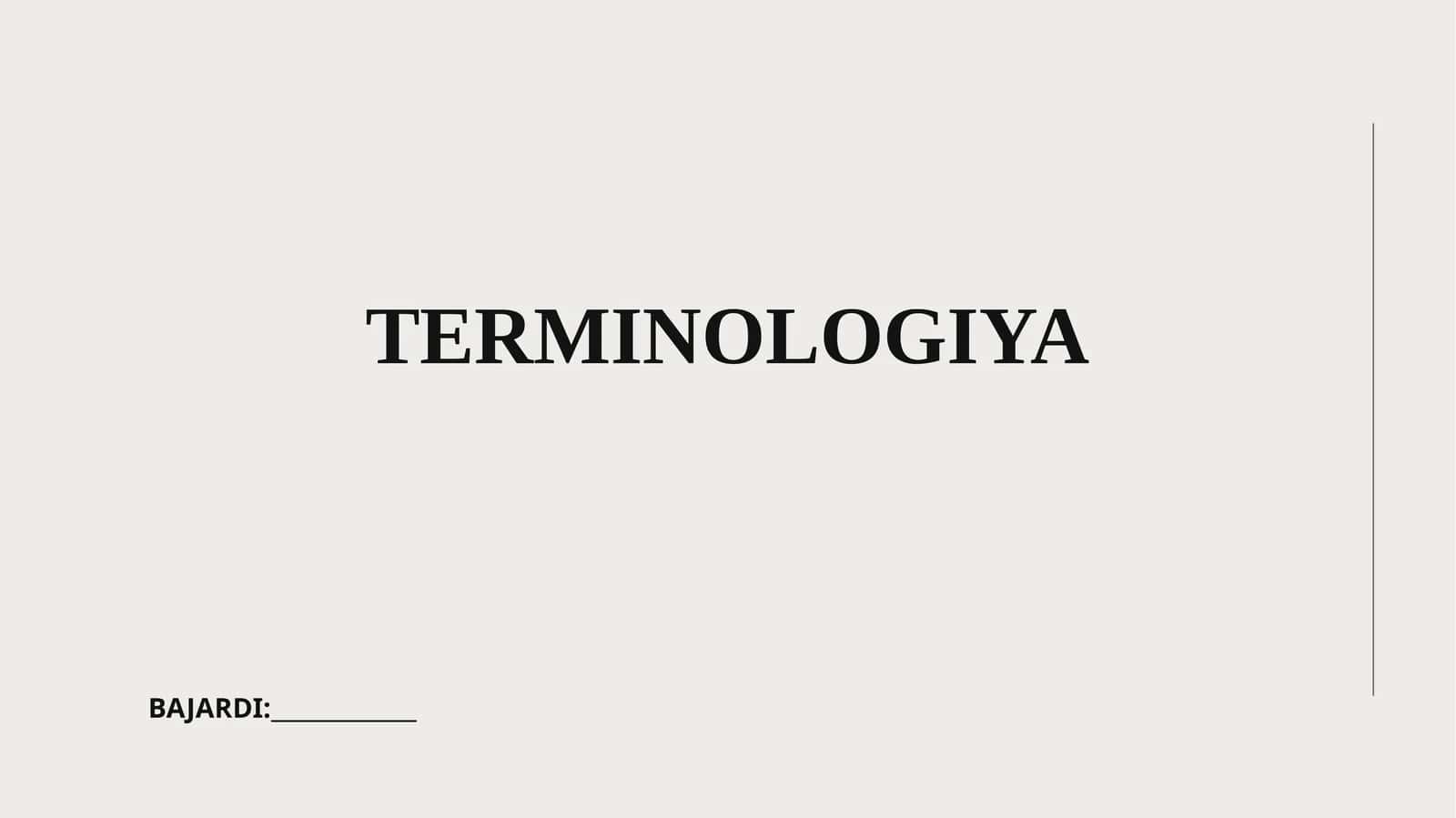 TERMINOLOGIYA 1