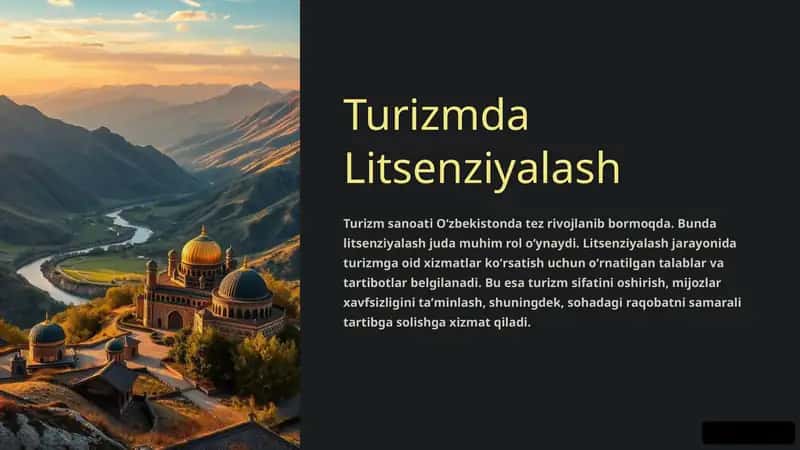 Turizmda Litsenziyalash 1