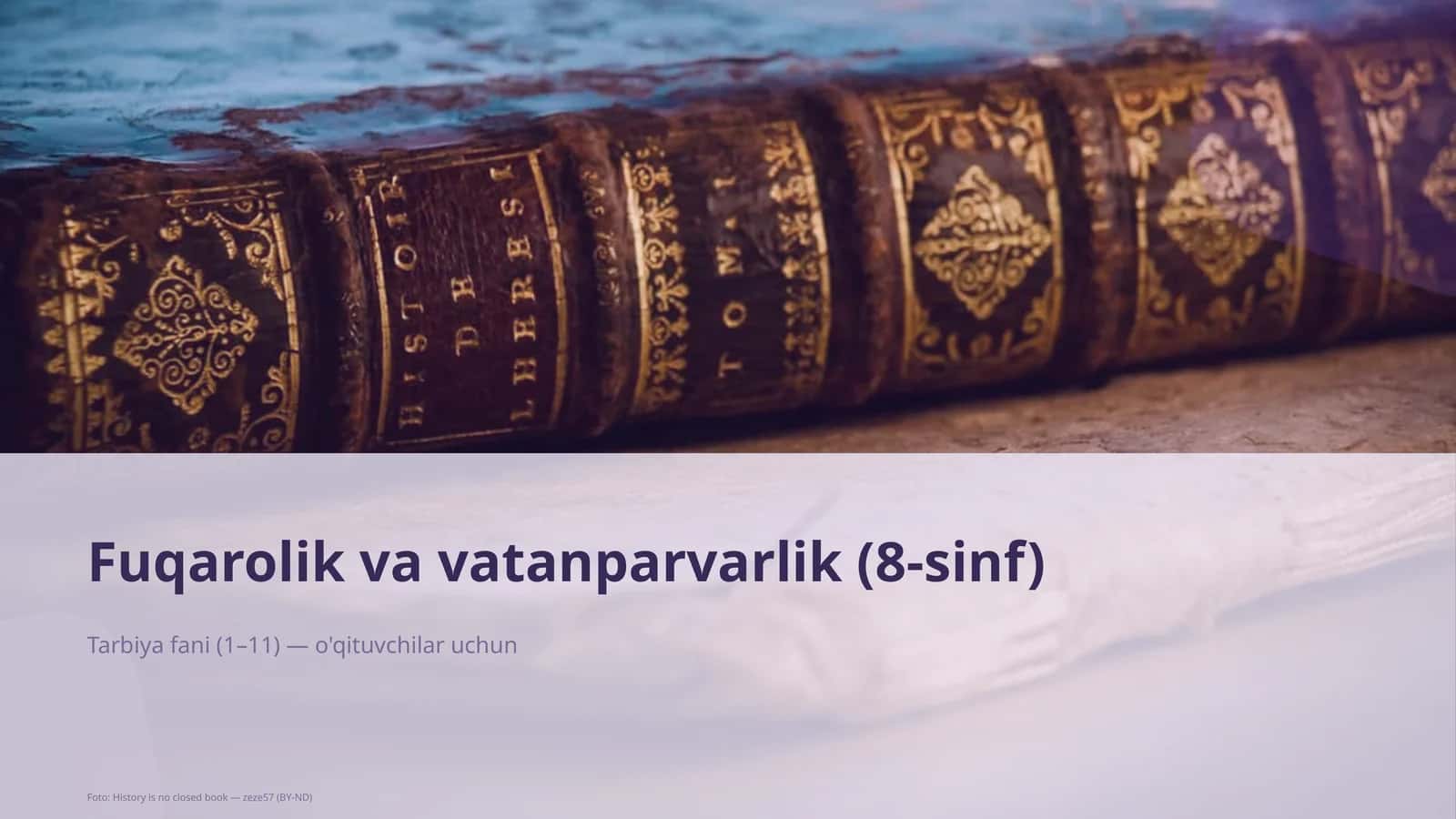 Fuqarolik va vatanparvarlik (8-sinf) 1