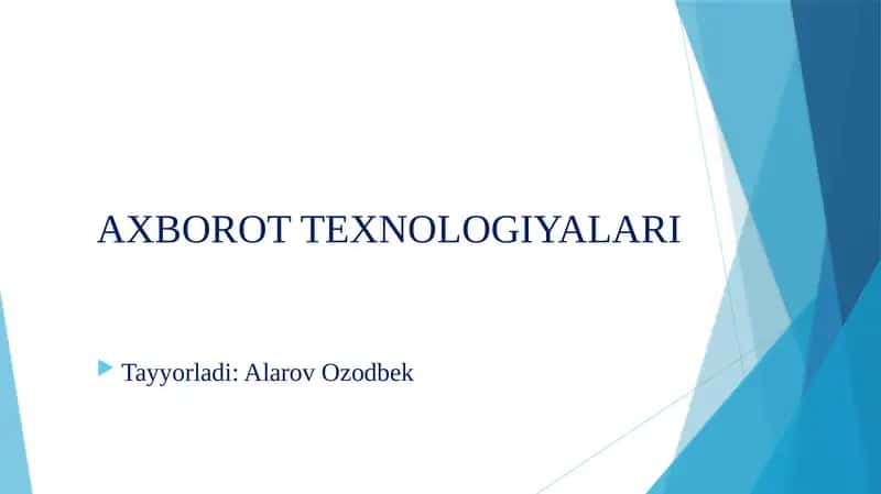 RAQAMLI IQTISODIYOTNI RIVOJLANTIRISHDA AXBOROT KOMUNIKATSIYA TEXNALOGIYALARI 1