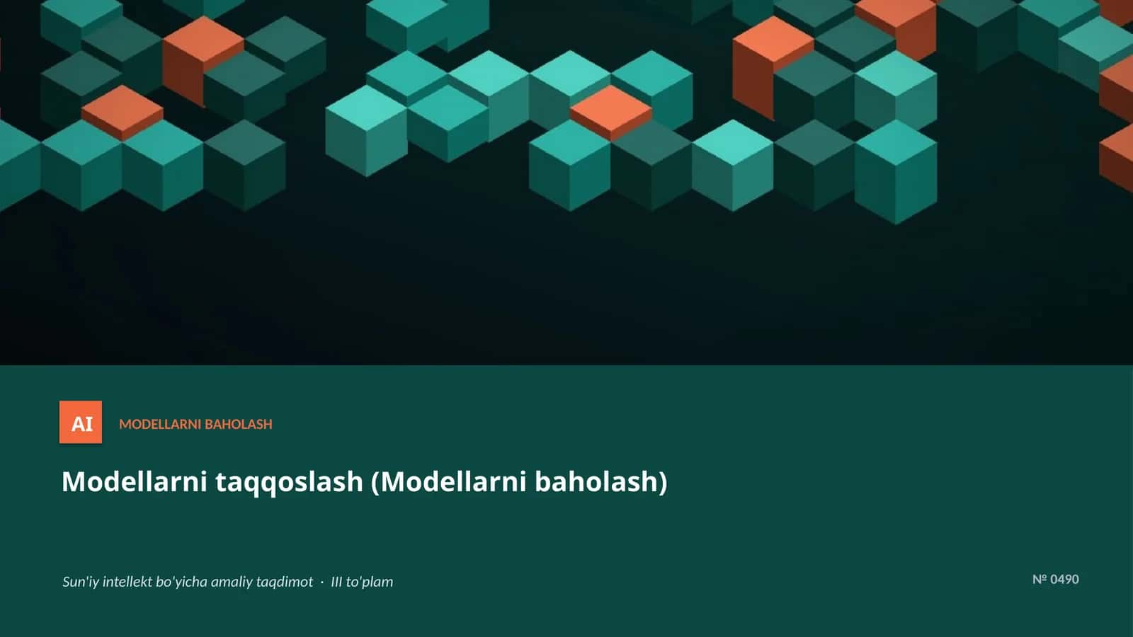 Modellarni baholash 1