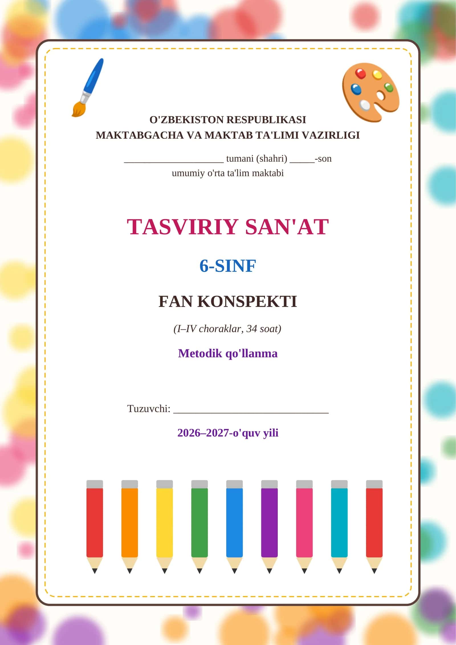 TASVIRIY SAN'AT FAN KONSPEKTI 206-2027 1