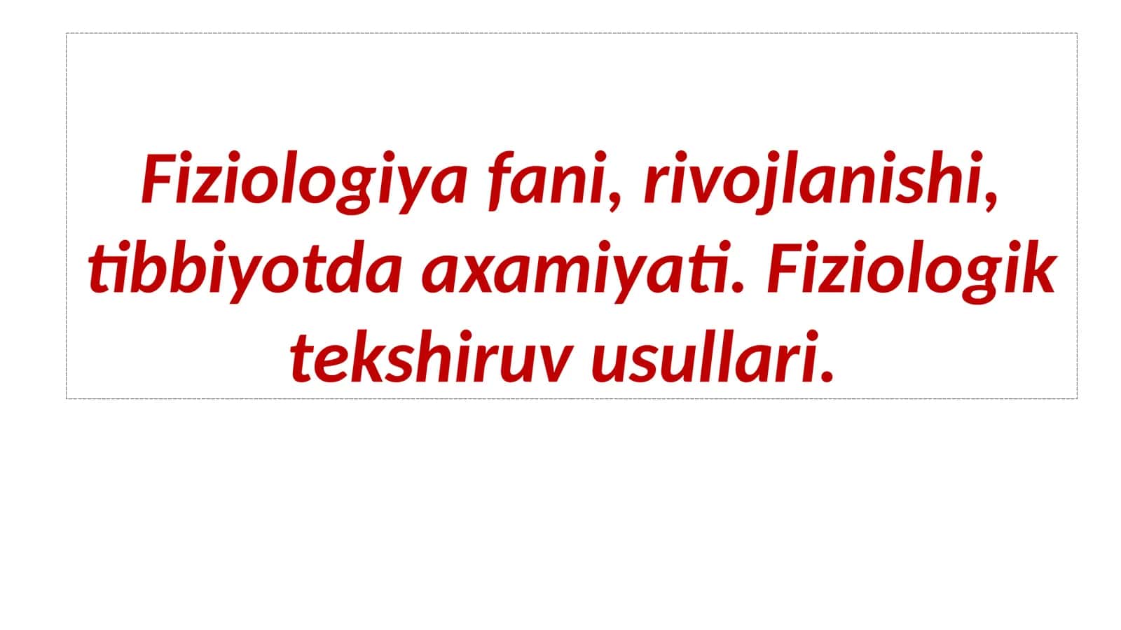 Fiziologiya 1