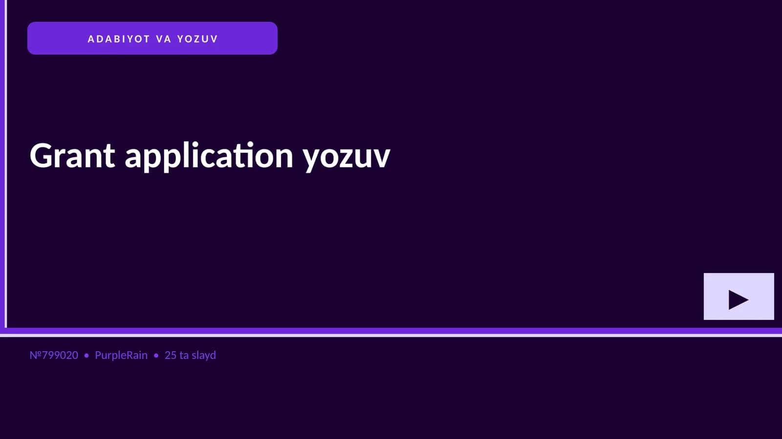 Grant application yozuv 1
