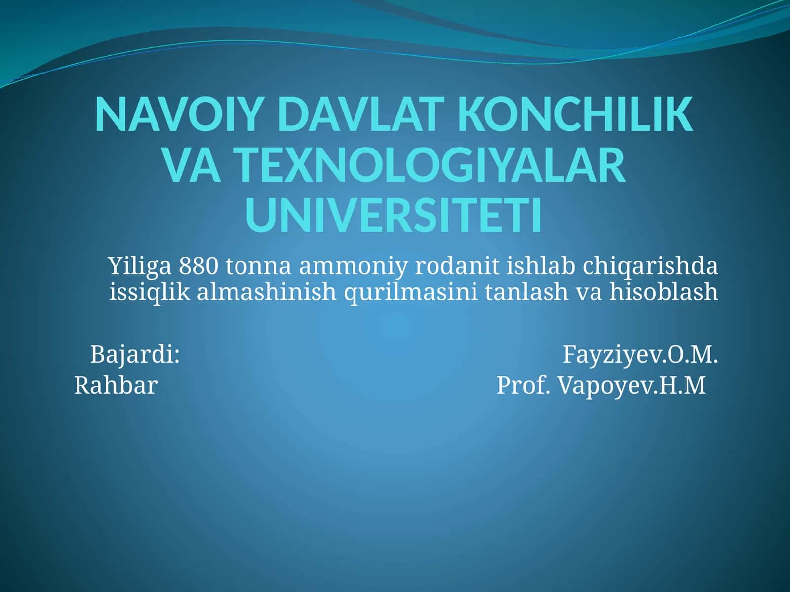 NAVOIY DAVLAT KONCHILIK VA TEXNOLOGIYALARUNIVERSITETI 1