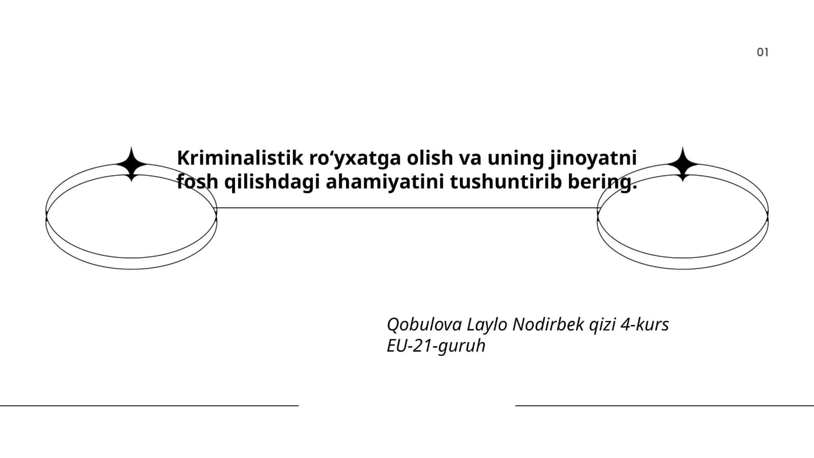Kriminalistik va uning asosiy tushunchalari 1