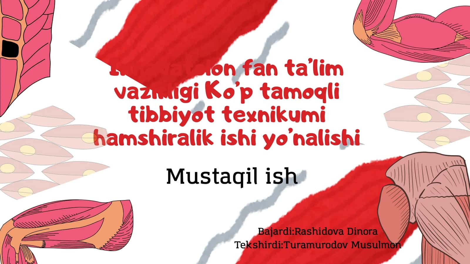 Innavatsion fan ta’lim vazirligi Ko’p tamoqli tibbiyot texnikumi hamshiralik ishi yo’nalishi 1