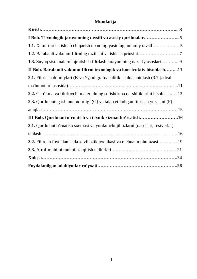 Xamirturush uskunalari texnologiyasi 1