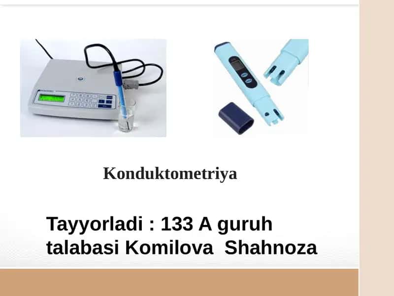 Konduktometriya 1