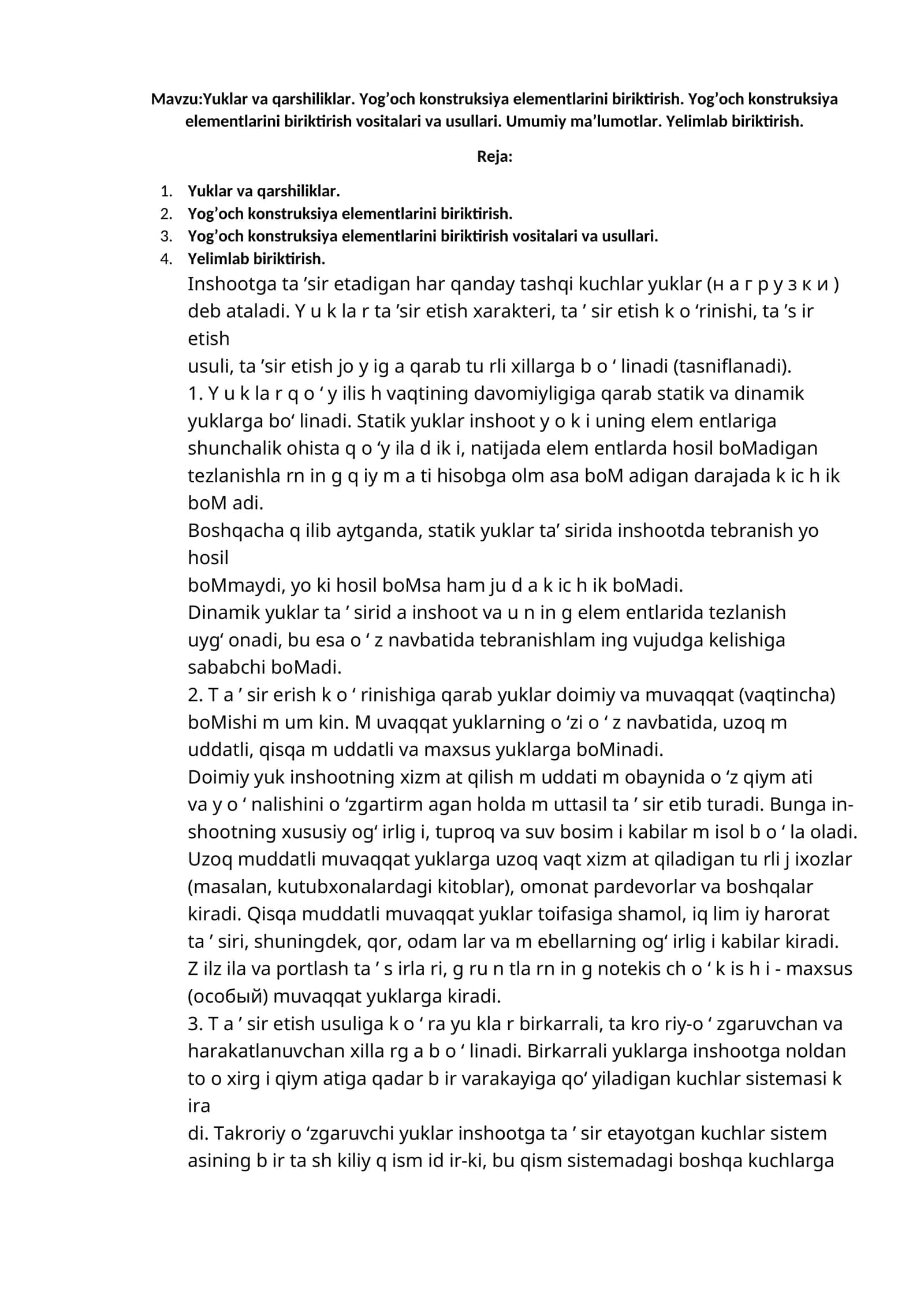Yog’och konstruksiya elementlarini biriktirish 1