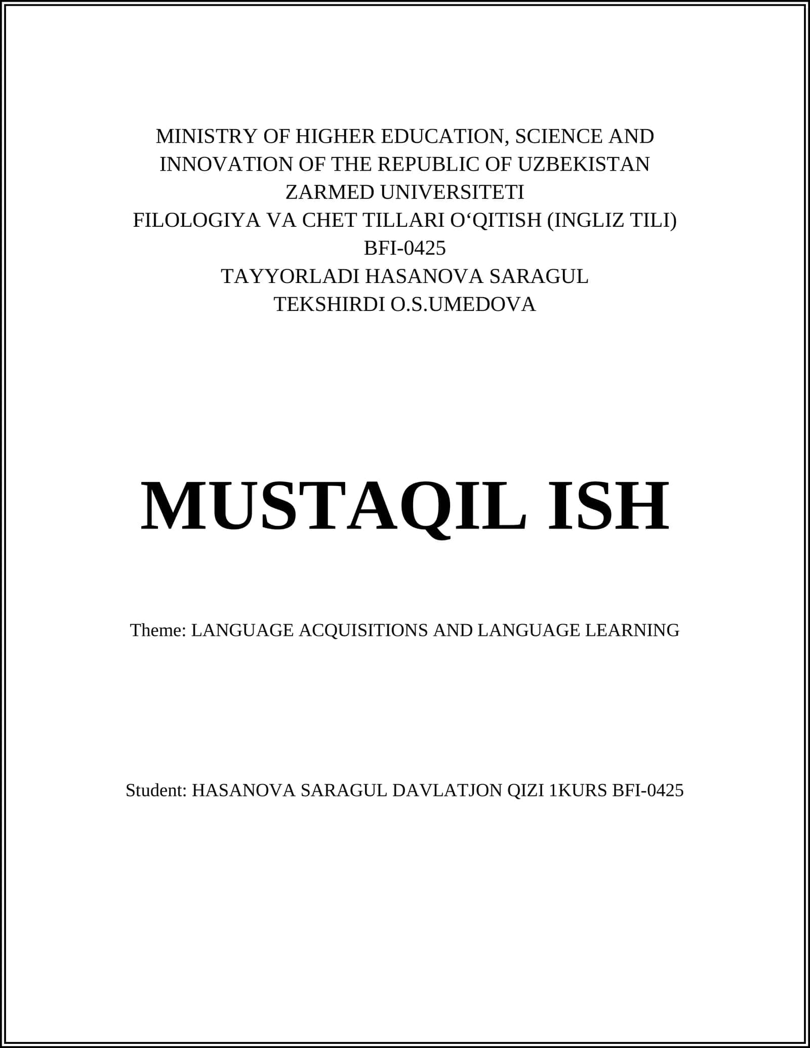 FILOLOGIYA VA CHET TILLARI OʻQITISH (INGLIZ TILI) 1