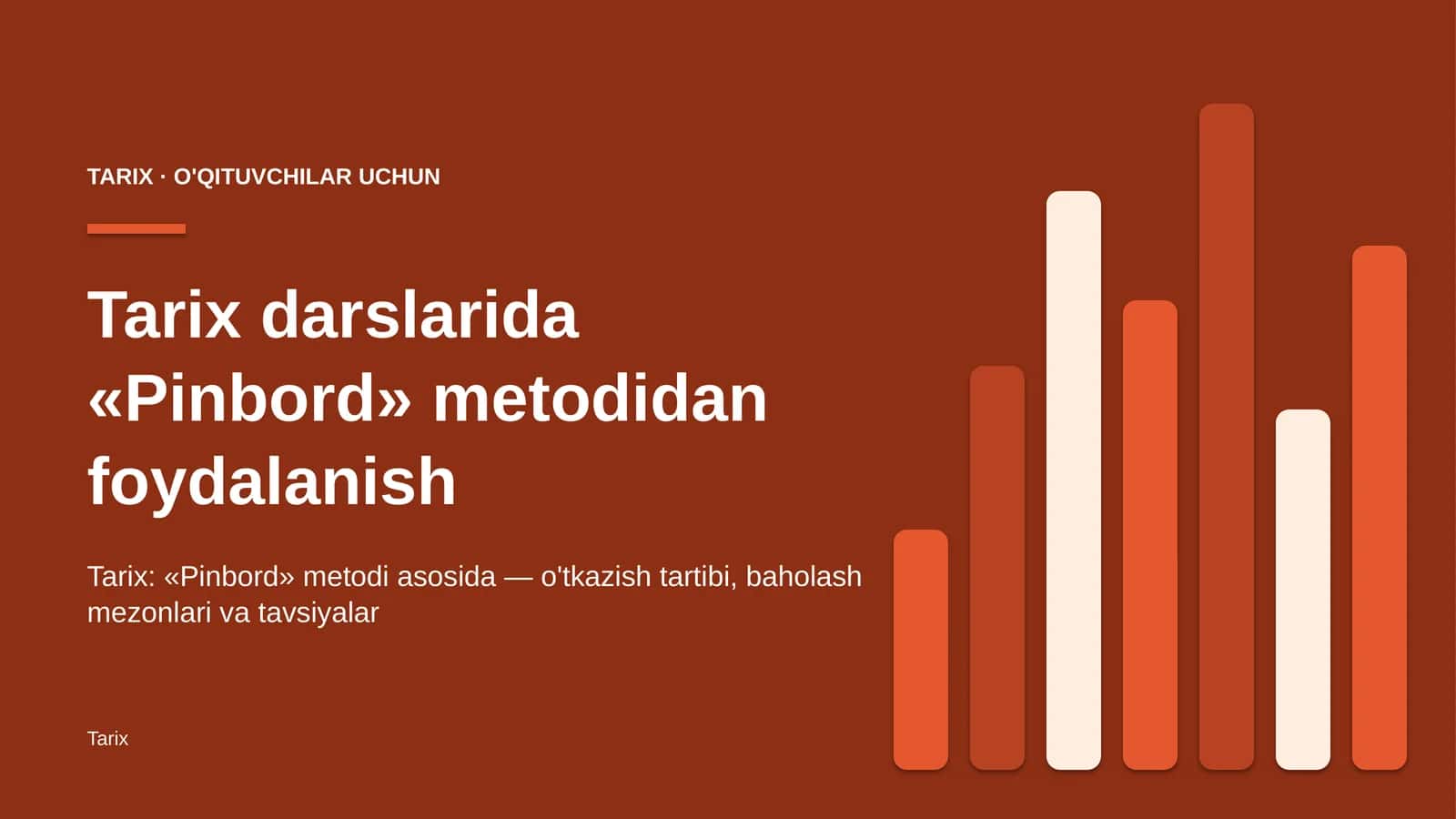 tarix darslarida pinbord metodidan foydalanish 3264 1