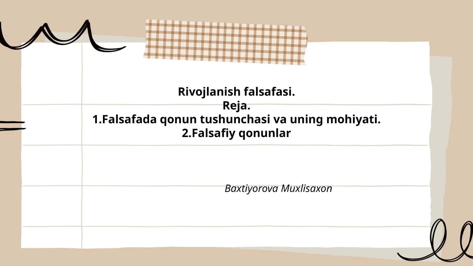 Falsafada qonun tushunchasi va uning mohiyati 1