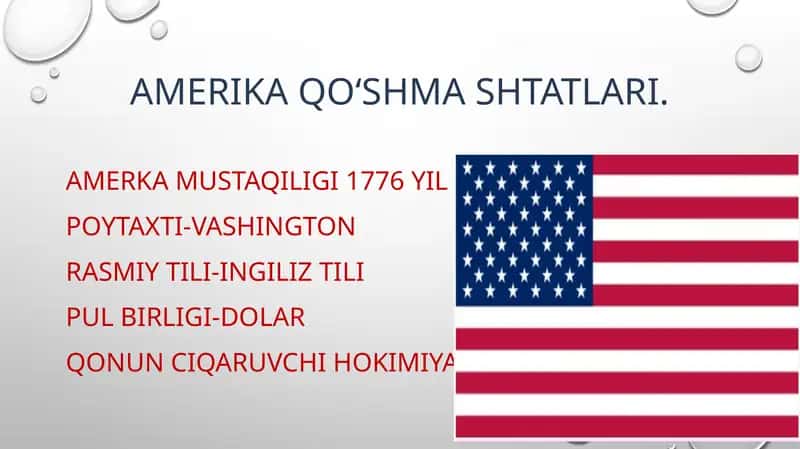 Amerika Qoʻshma Shtatlari 1