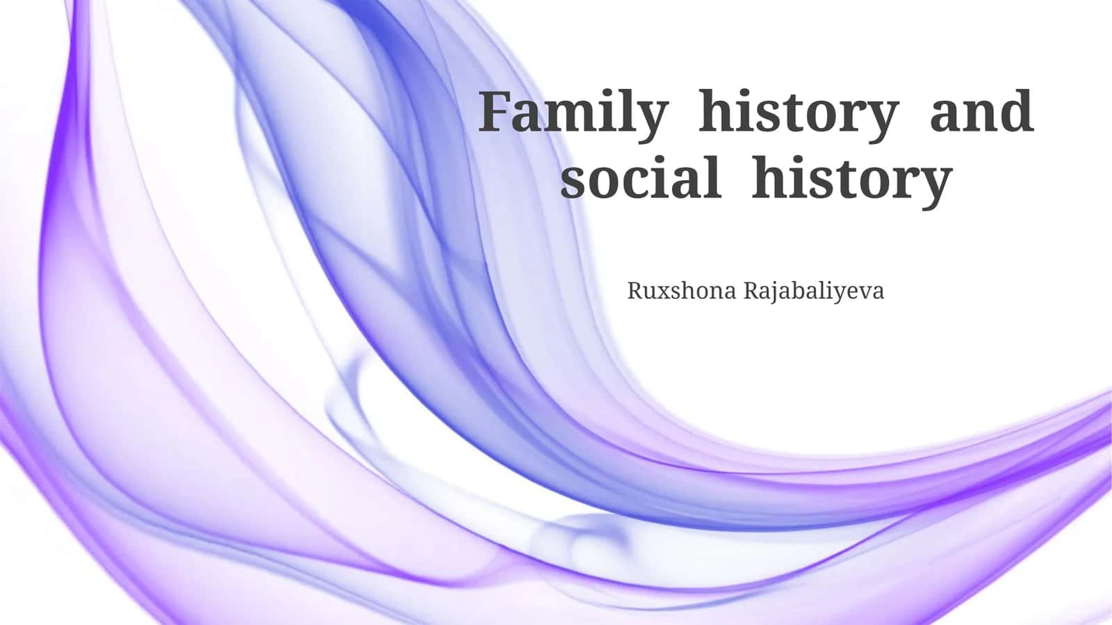 Family Stories as Social Narratives 1