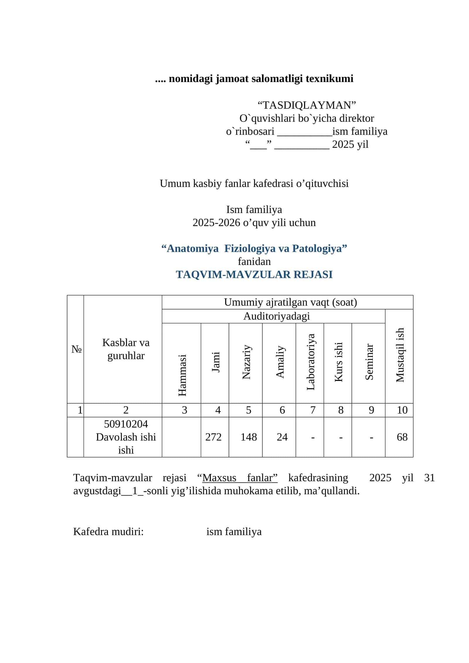 Anatomiya Fiziologiya va Patologiya 1