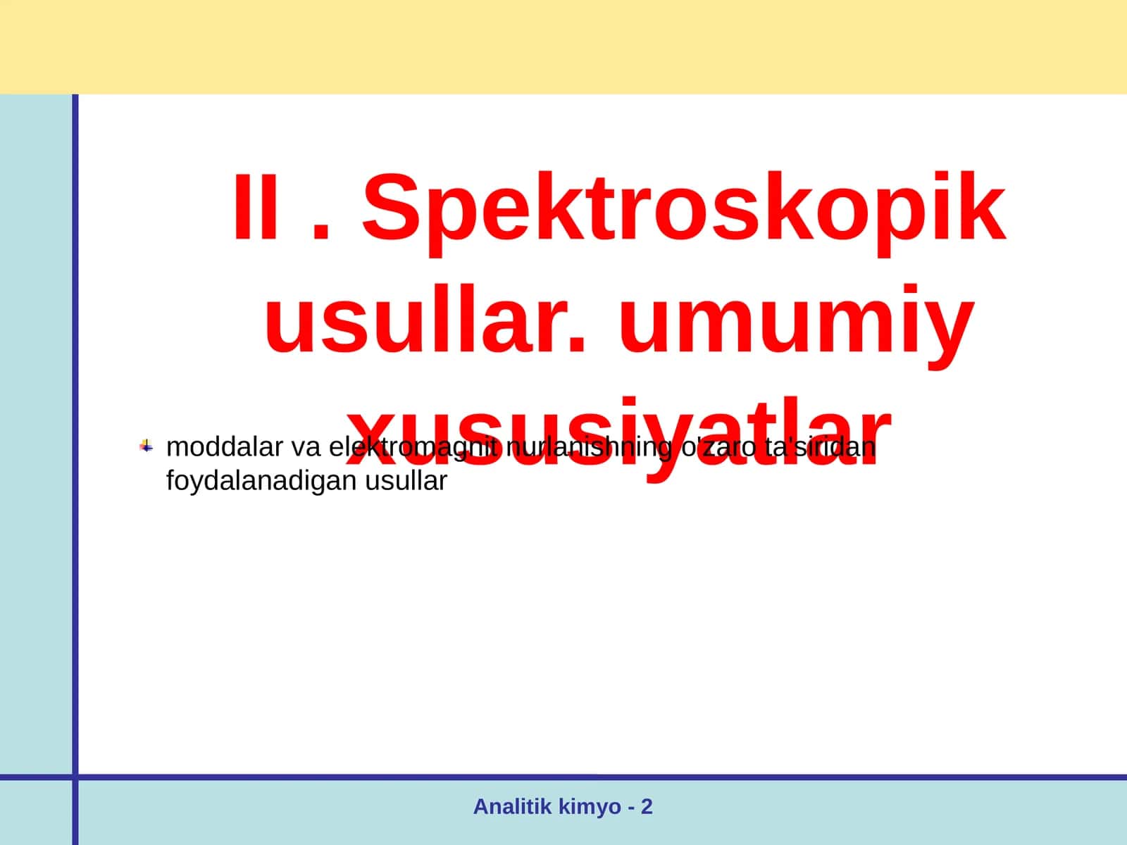 Analitik kimyo - 2 1