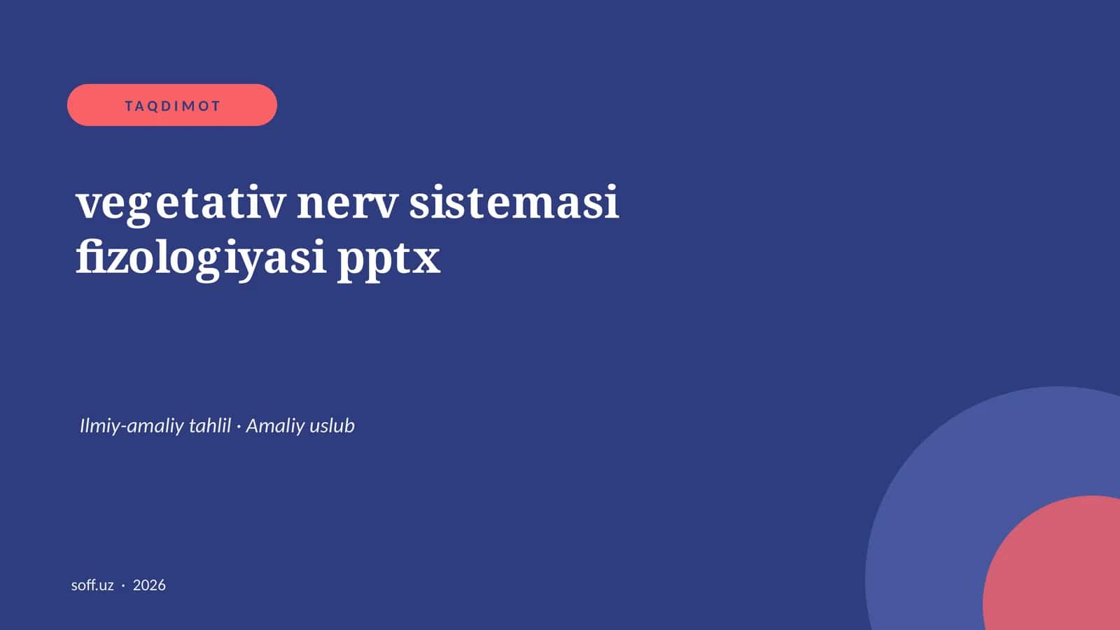 vegetativ nerv sistemasi fizologiyasi pptx 1