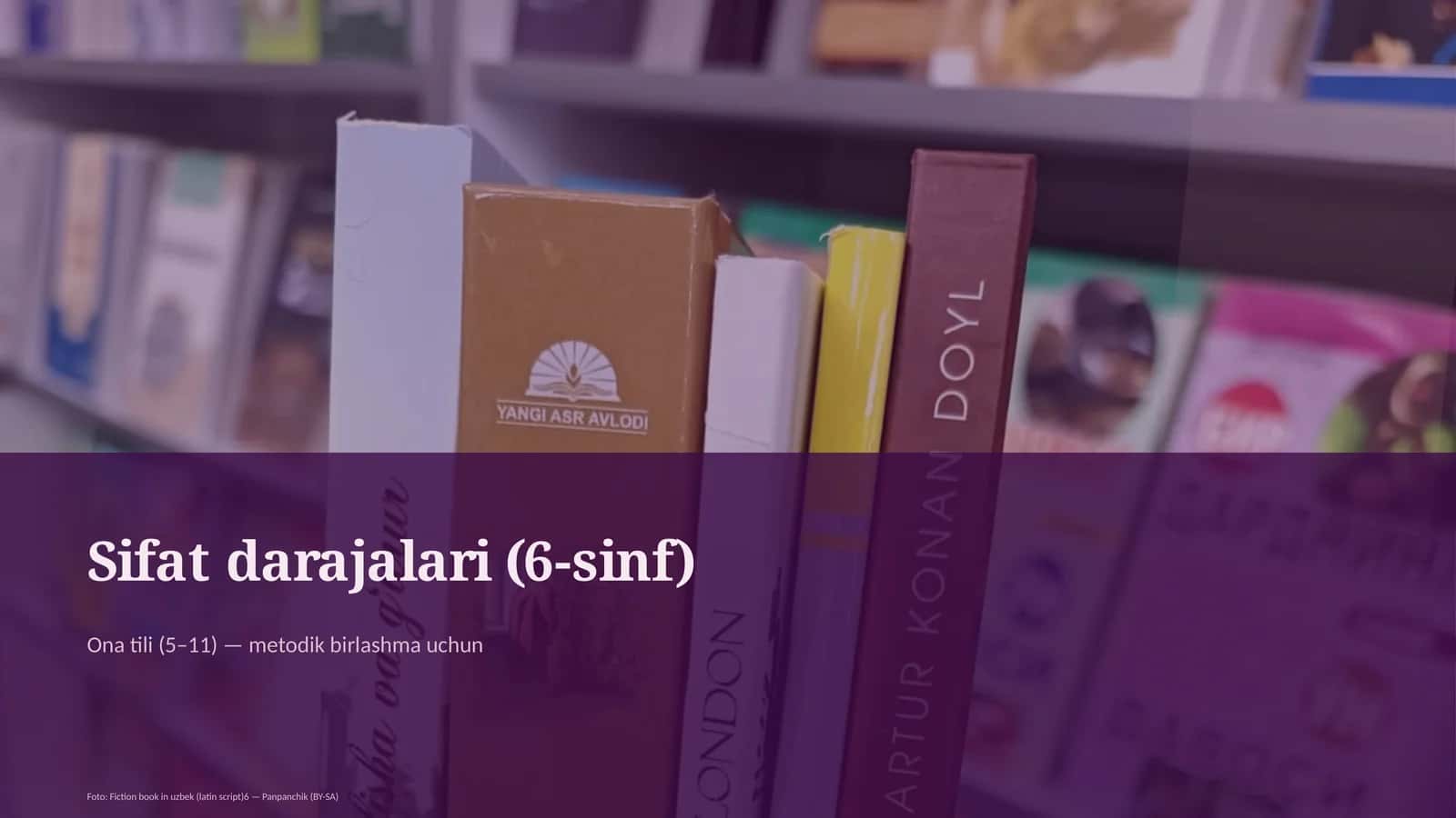 Sifat darajalari (6-sinf) 1