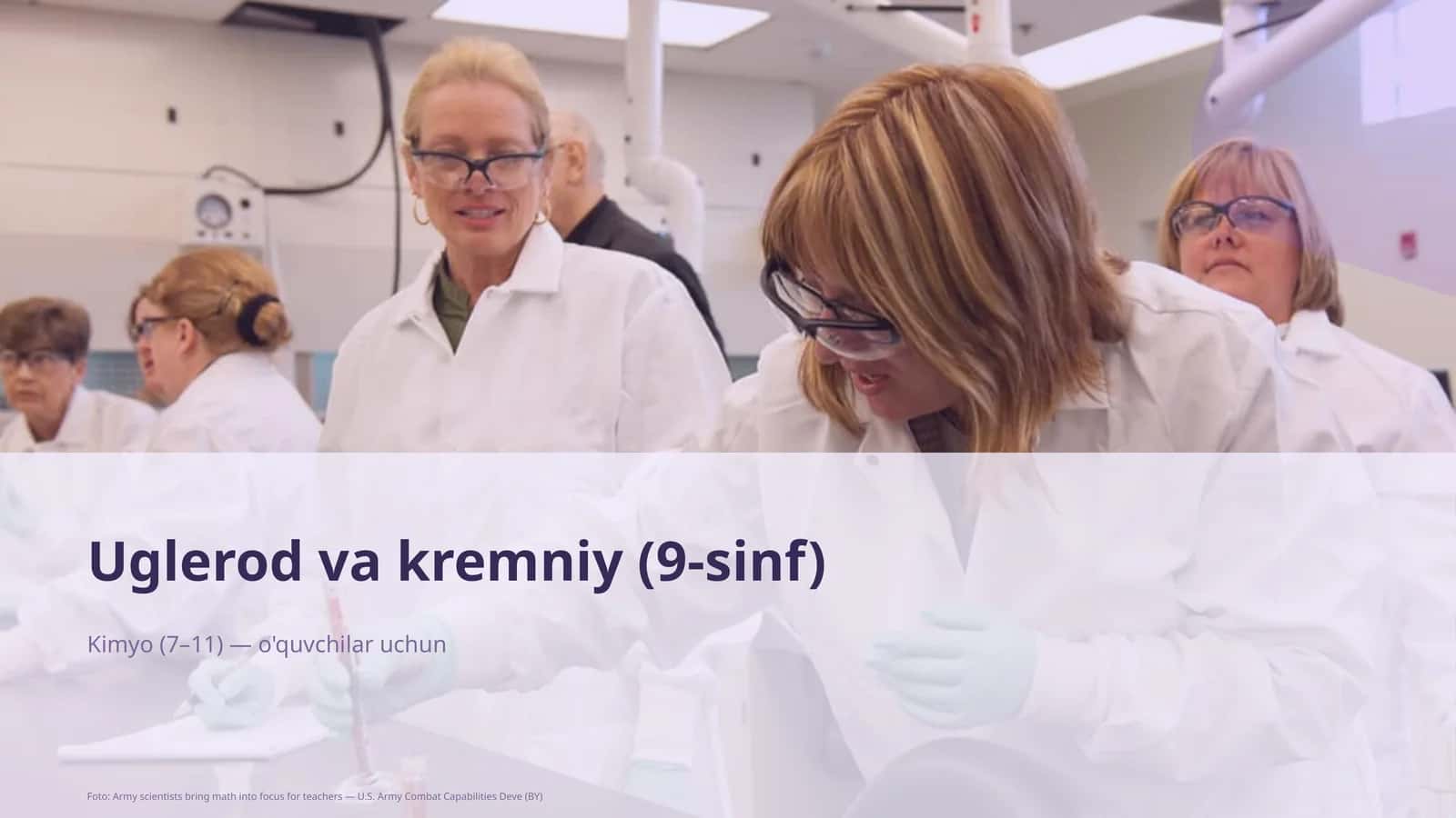 Uglerod va kremniy (9-sinf) 1