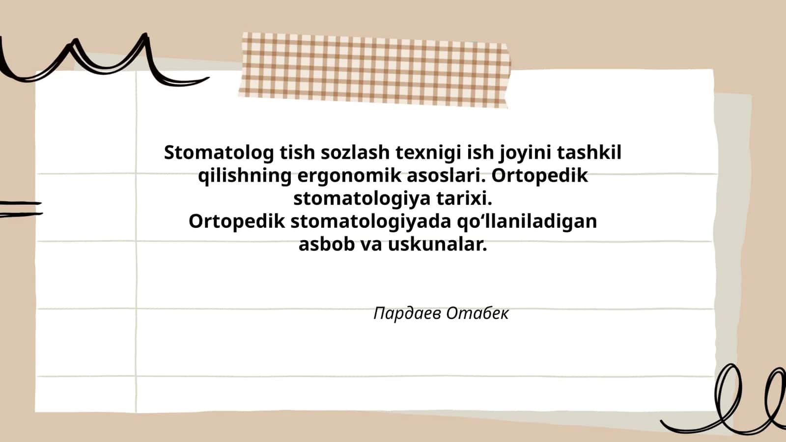 Ortopedik stomatologiya tarixi 1