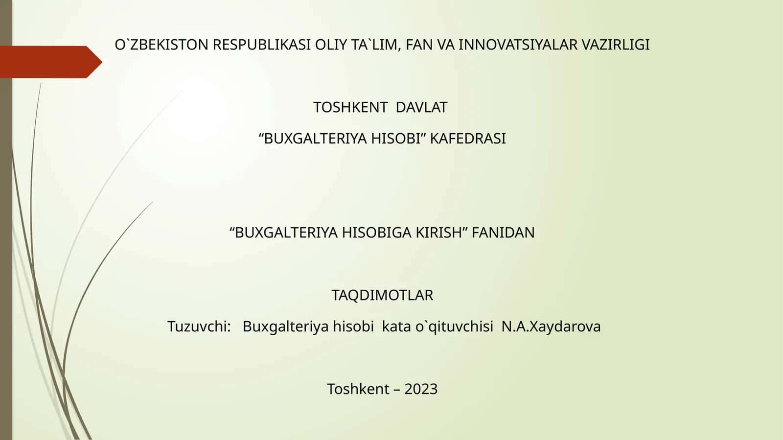 SCHOTLAR TIZIMI VA IKKI YOQLAMA YOZUV 1