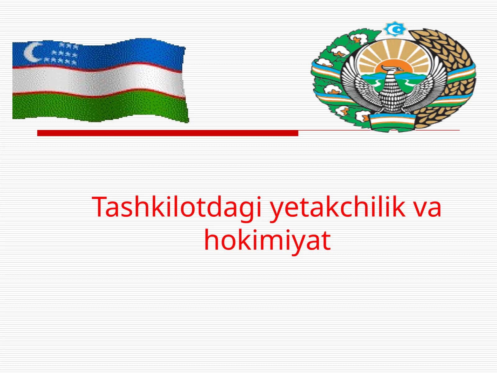 Tashkilotdagi yetakchilik va hokimiyat 1