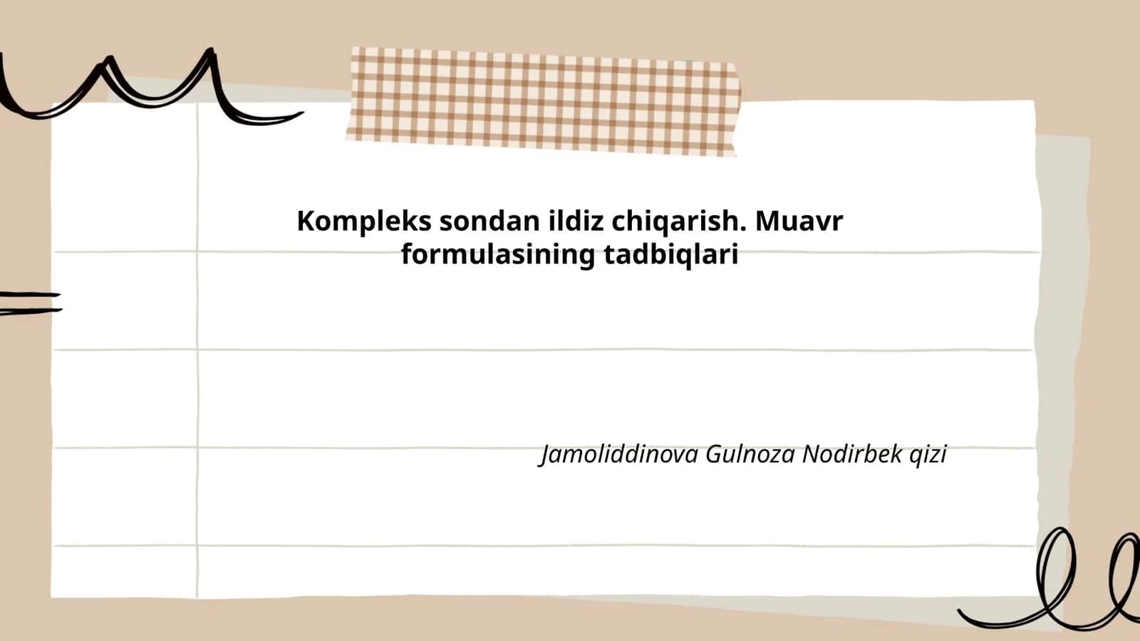 Kompleks sonlar 1