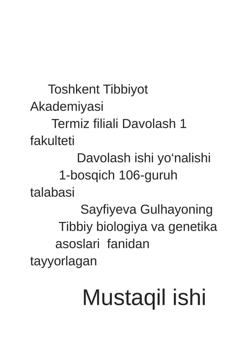 15. A‘zolar sistemasi ontofilogenezi: teri, sklet, nerv sistemasi, qon aylanish, endokrin tizimi, ayiruv sistemasi. Ekologiya. Odam-ekologik omil. Biosfera va uning muammolari. 1