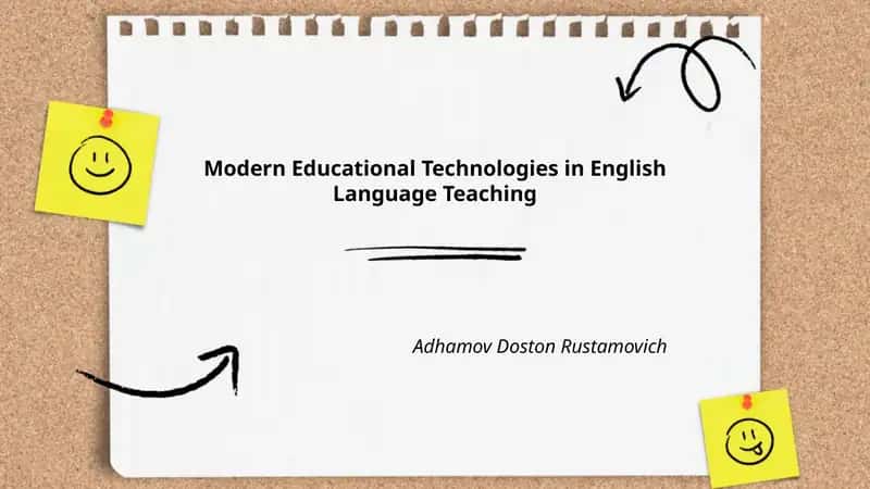 Modern Educational Technologies in English Language Teaching 1