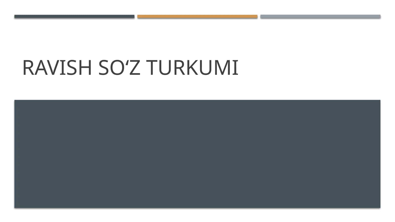Ravish soʻz turkumi 1
