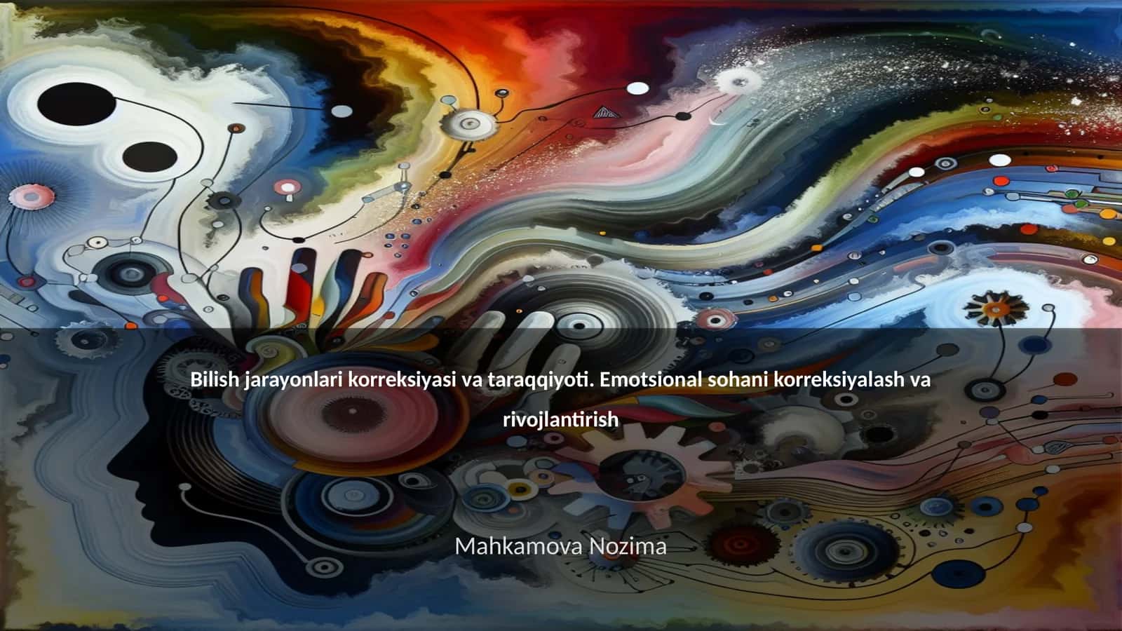 Bilish jarayonlari korreksiyasi va taraqqiyoti 1