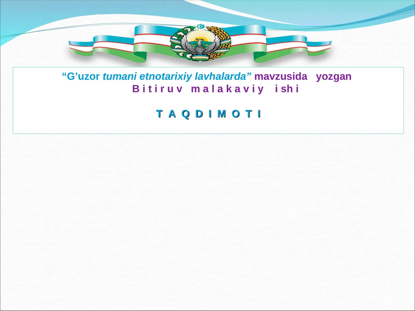 G’uzor tumani etno tarixiy lavhalarda 1