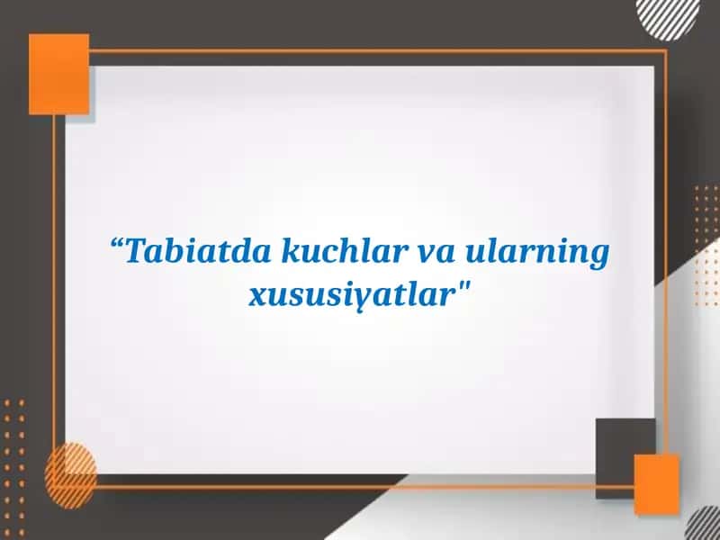 Kuch (mexanikada) 1