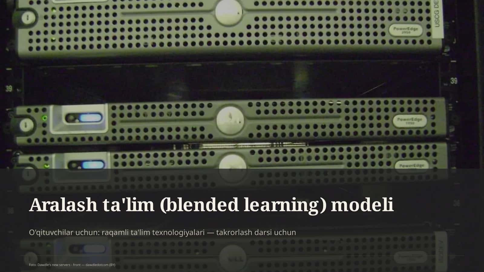 Aralash ta'lim (blended learning) modeli 1