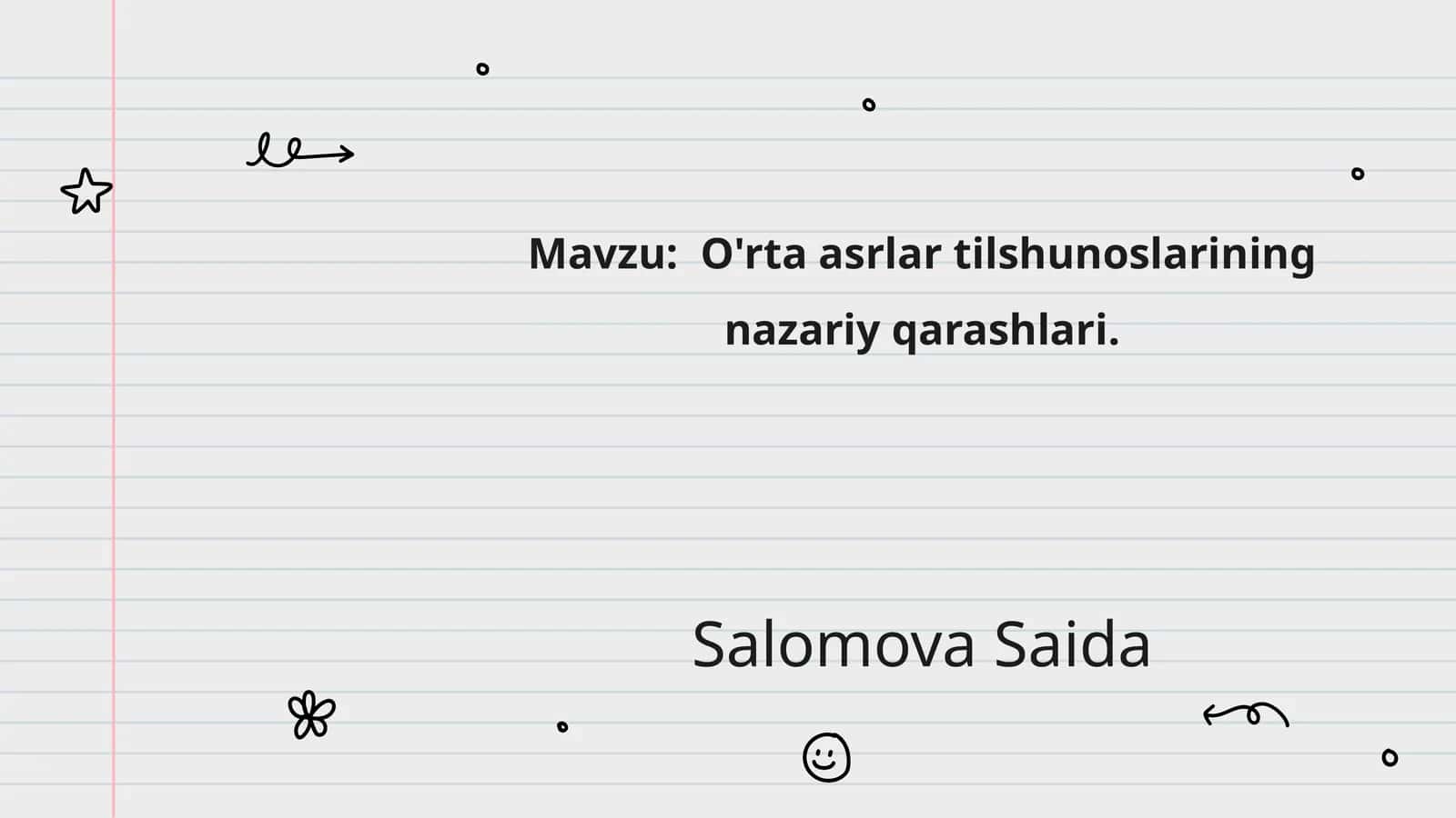 O'rta asrlar tilshunoslarining nazariy qarashlari 1