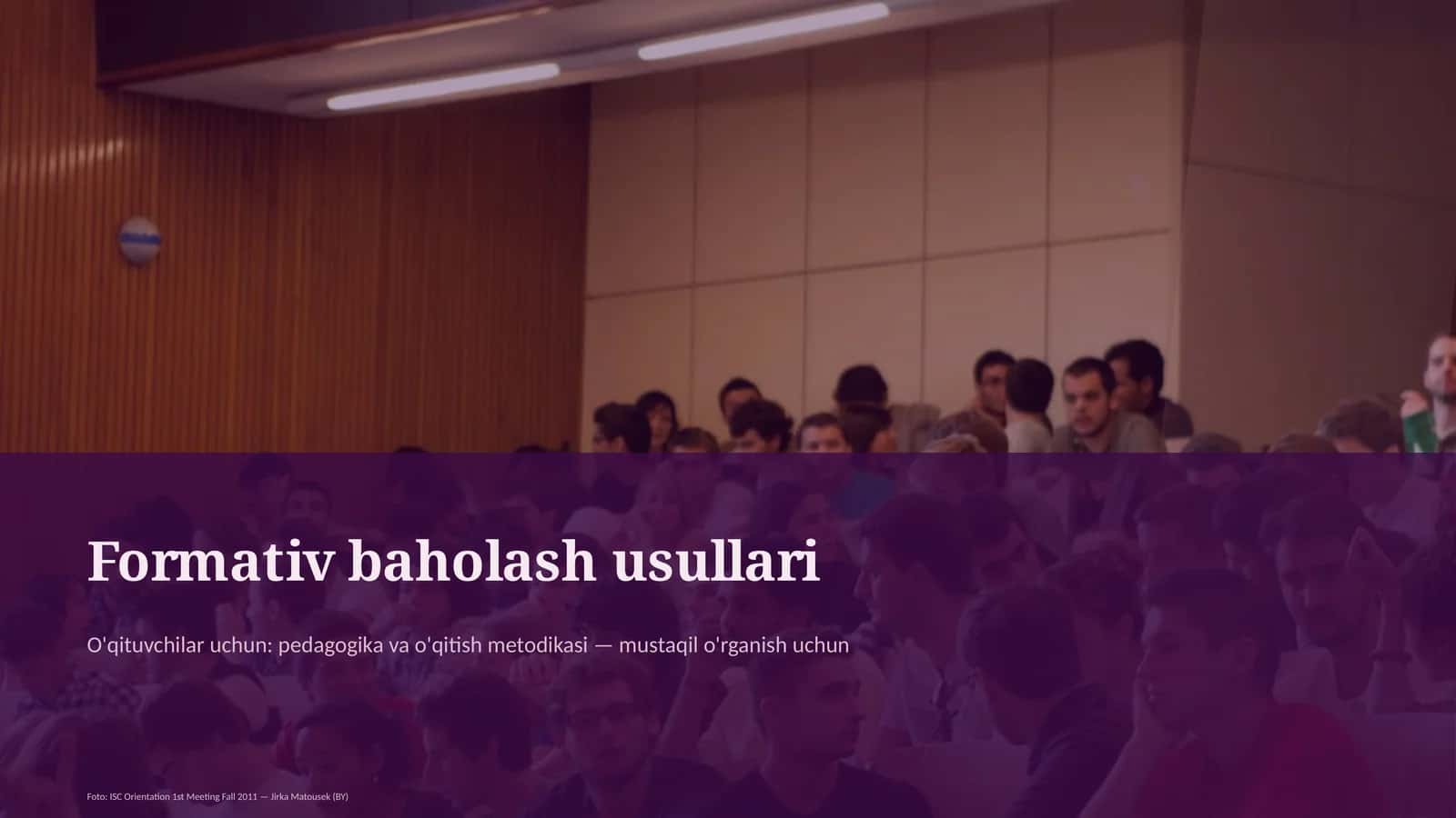 Formativ baholash usullari 1
