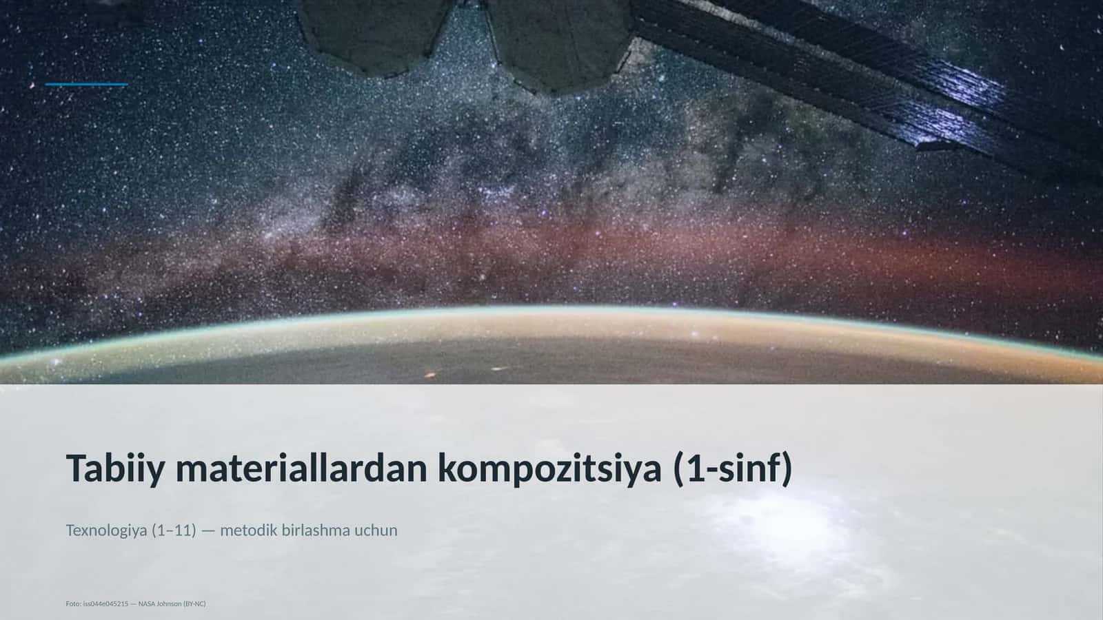 Tabiiy materiallardan kompozitsiya (1-sinf) 1
