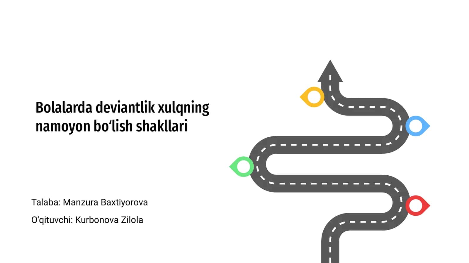 Bolalarda deviantlik xulqning namoyon boʻlish shakllari 1