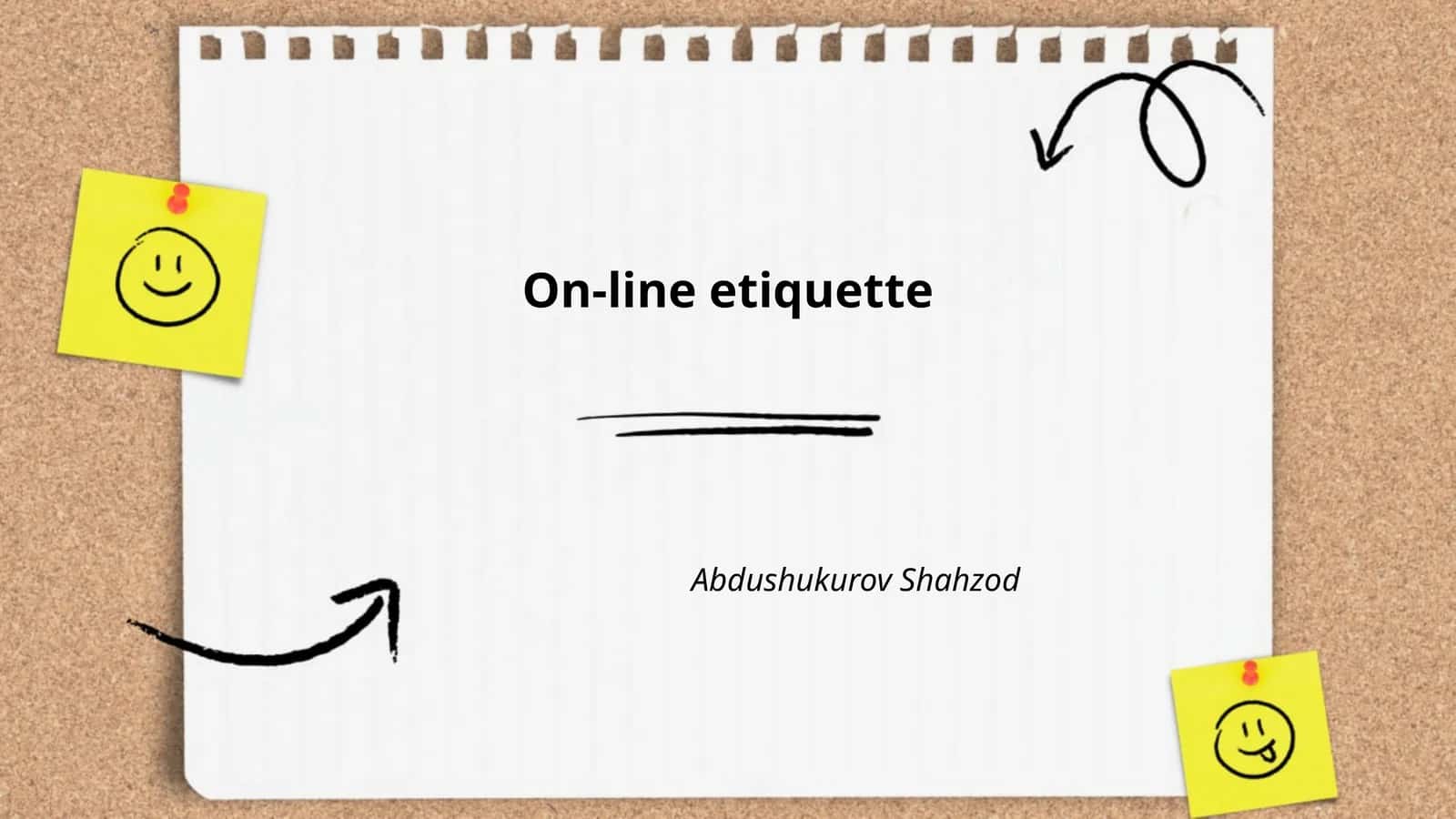 On-line etiquette 1