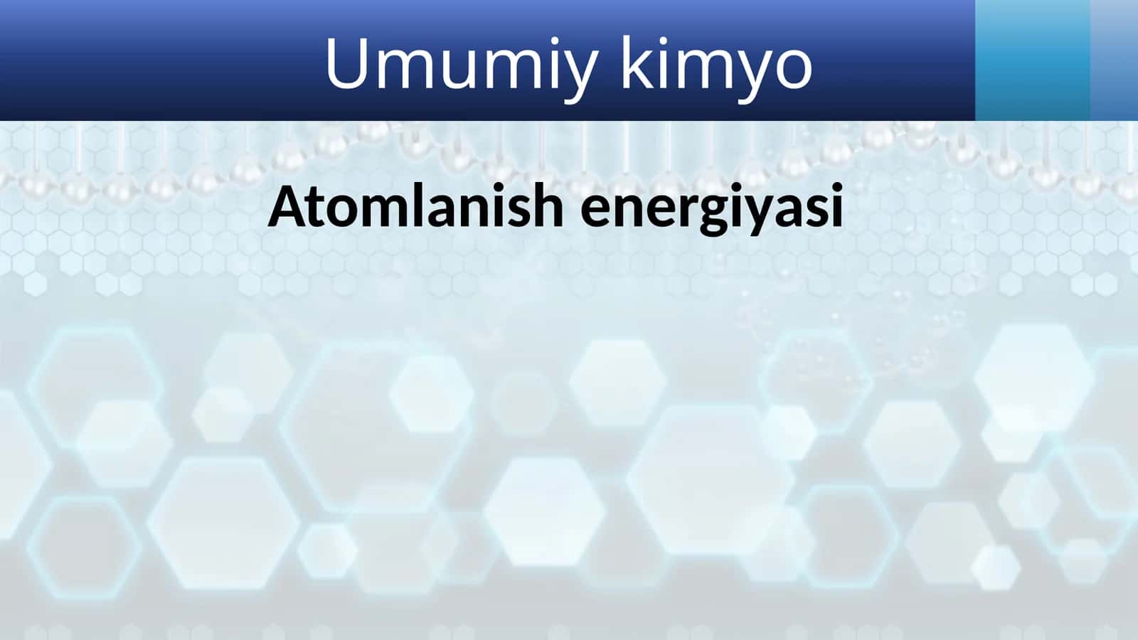 Atomlanish energiyasi 1
