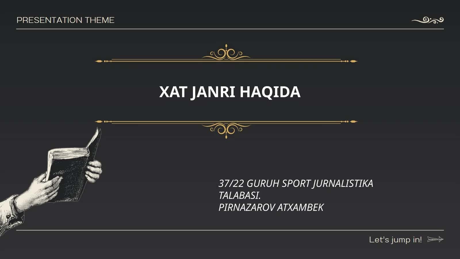 Xat janri tarixi 1