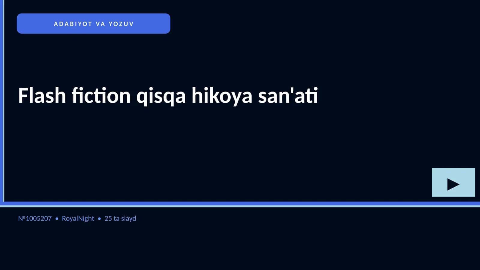 Flash fiction qisqa hikoya san'ati 1