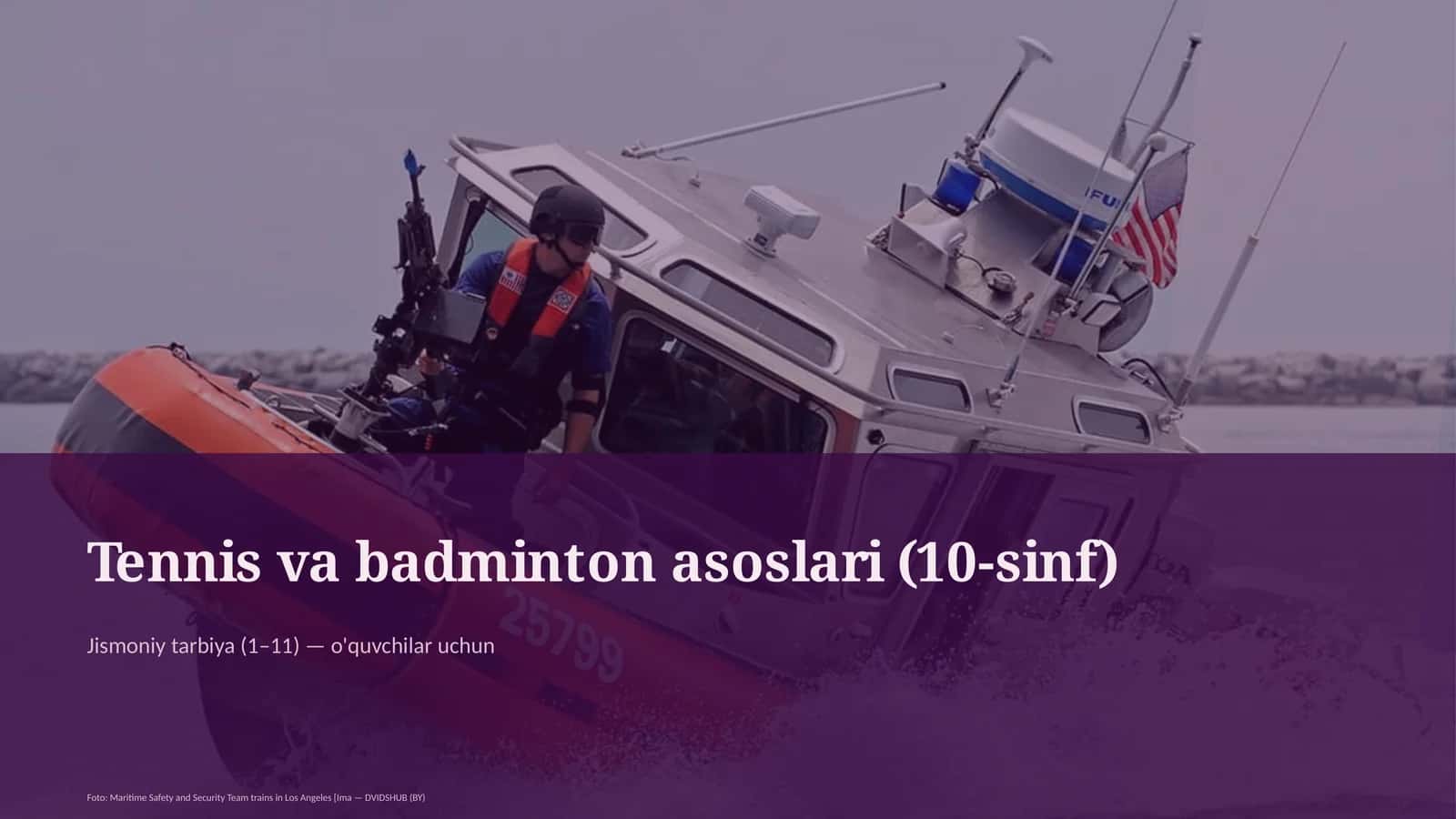 Tennis va badminton asoslari (10-sinf) 1