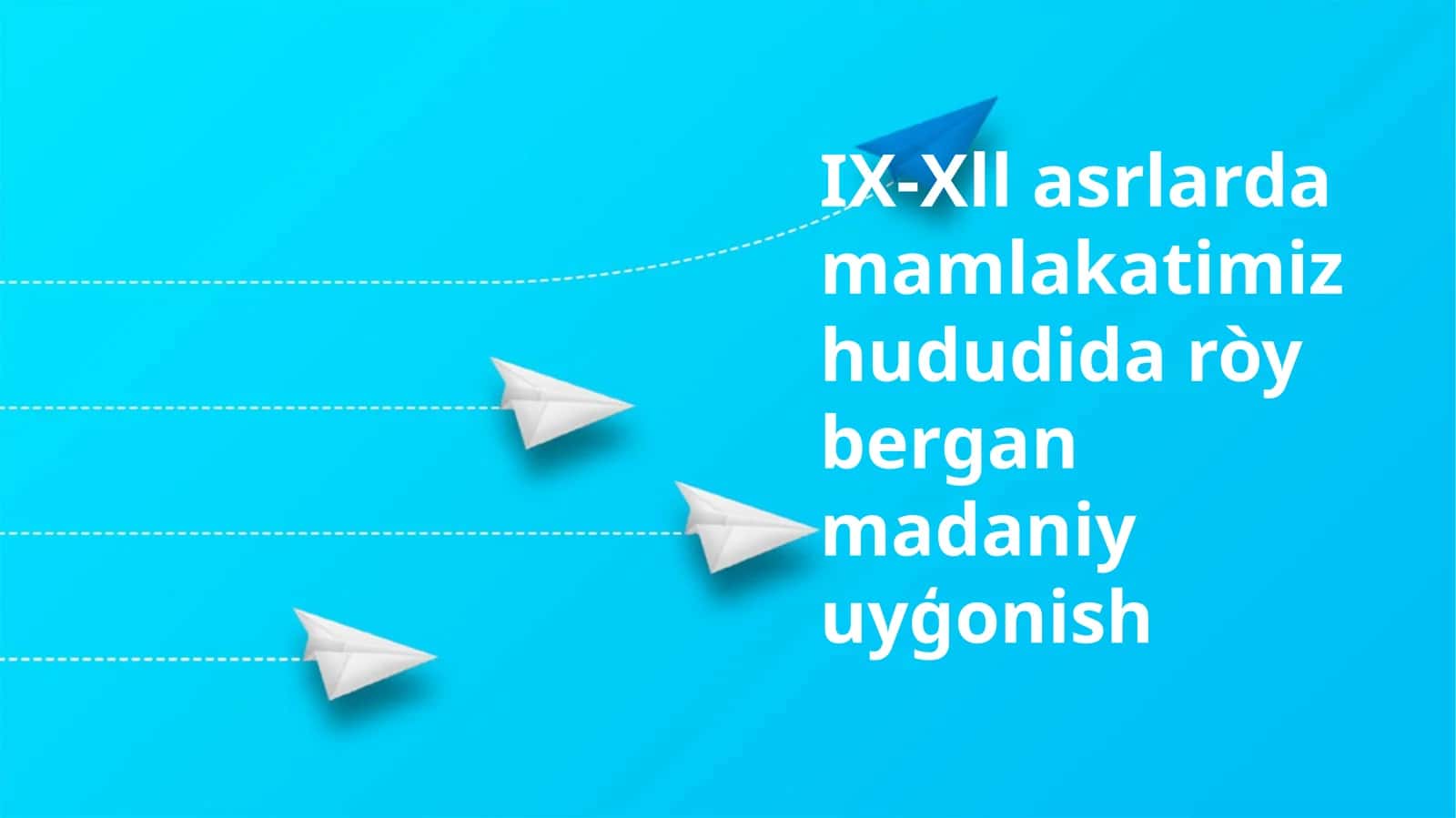 IX-Xll asrlarda mamlakatimiz hududida ròy bergan madaniy uyģonish 1