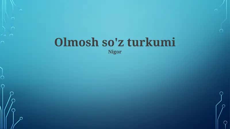 Sifatlar 1