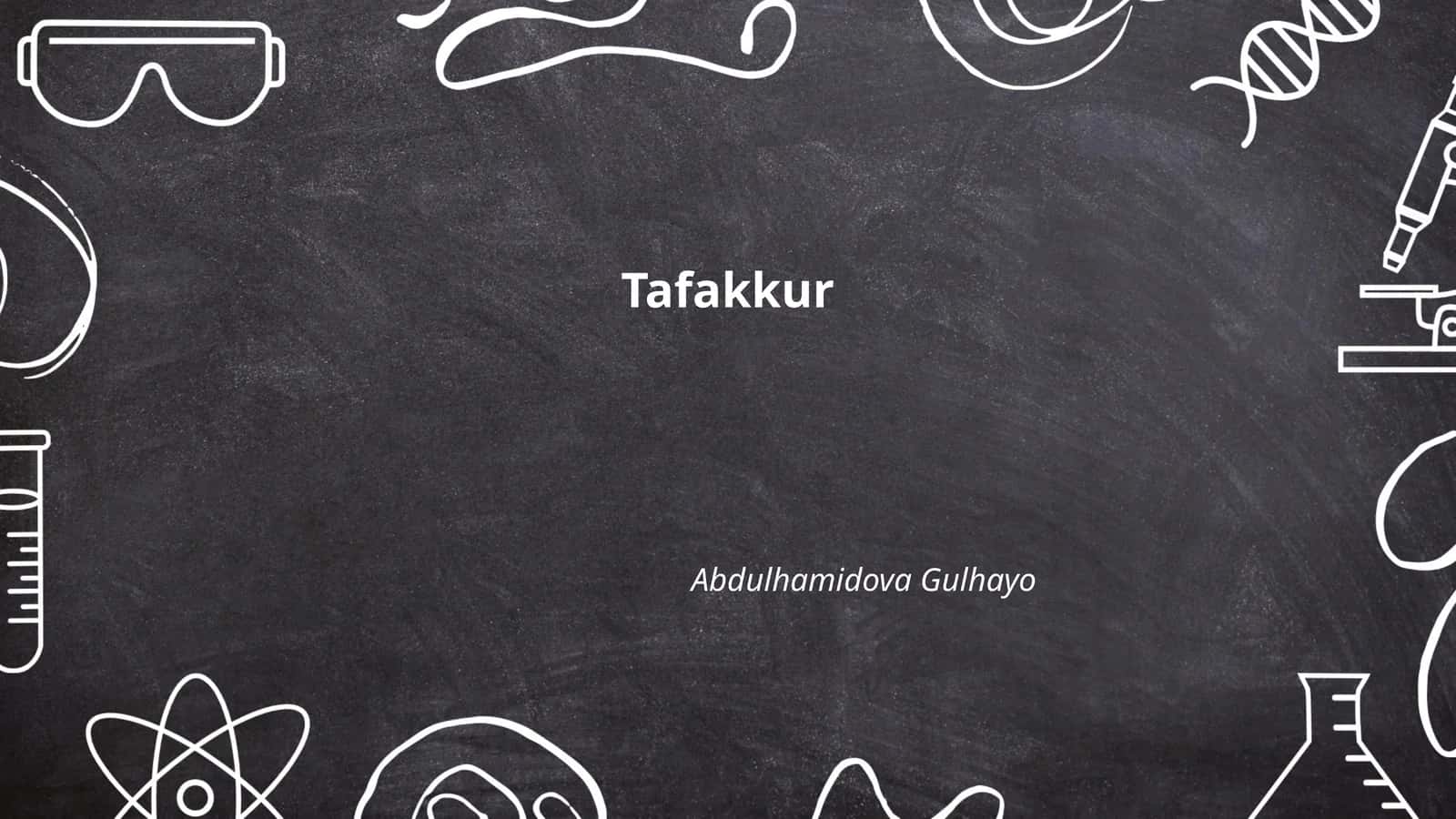 Tafakkur 1