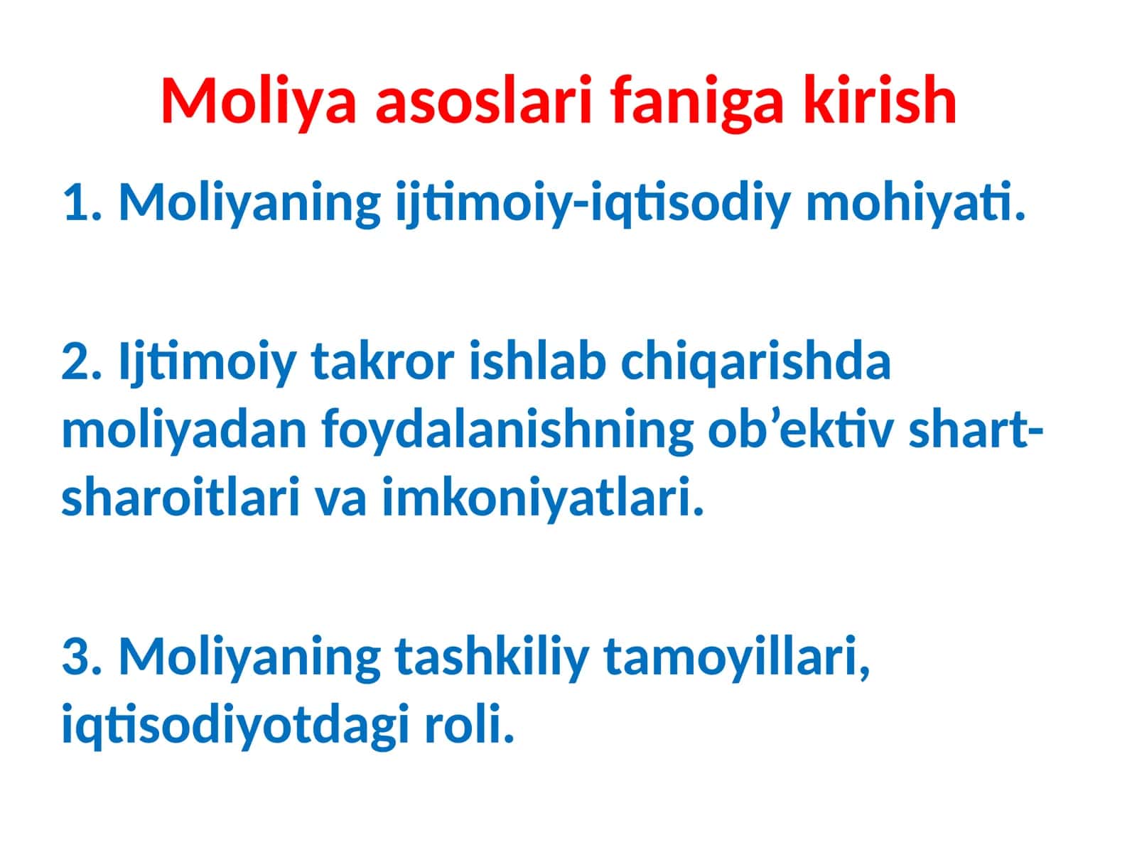 Moliyaasoslarifanigakirish 1