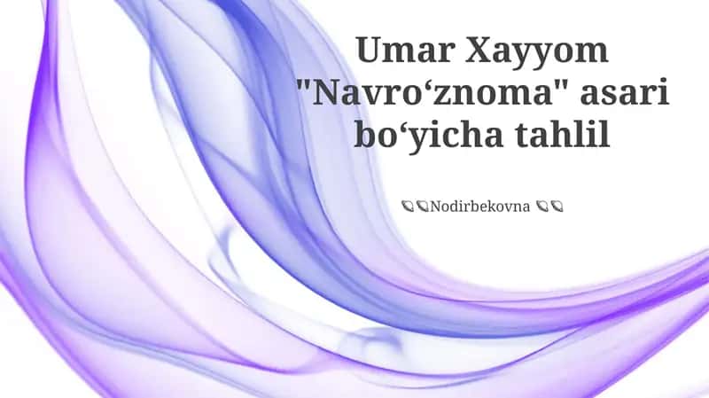 Navro‘znoma 1