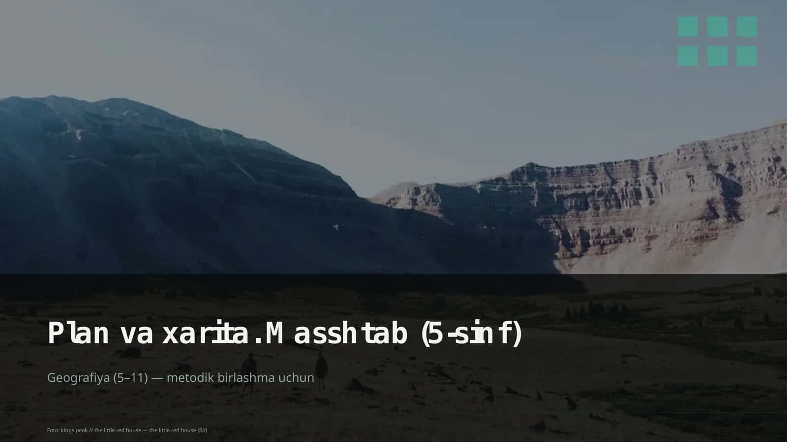 Plan va xarita. Masshtab (5-sinf) 1